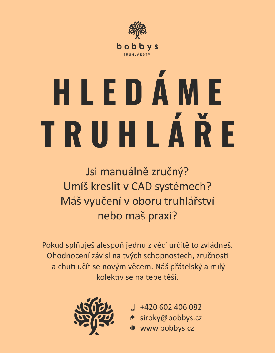 Hledáme truhláře